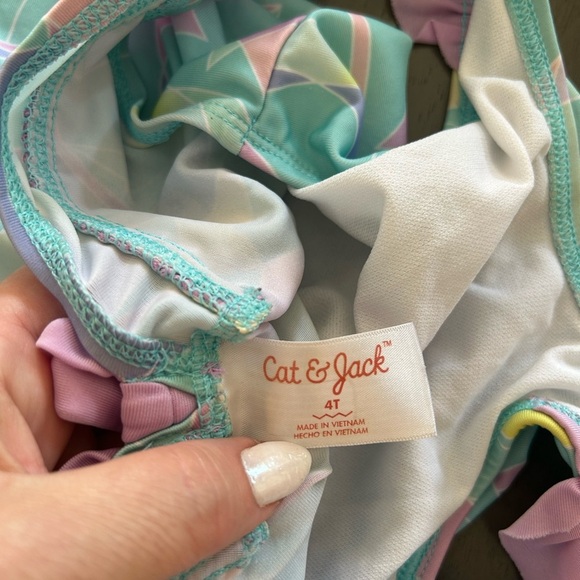 Lot of 4 Vibrant One Piece Swimsuits size 4T - Picture 13 of 13